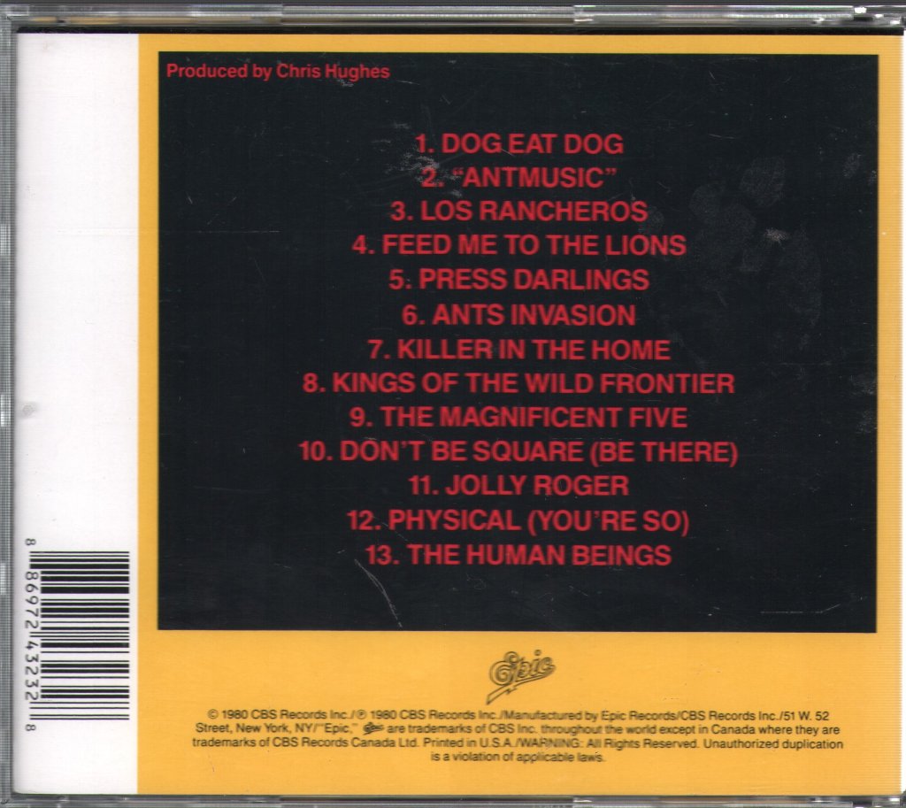 Adam And The Ants - Kings Of The Wild Frontier - Cd