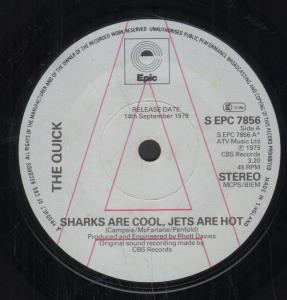 Quick - Sharks Are Cool Jets Are Hot - 7 Inch
