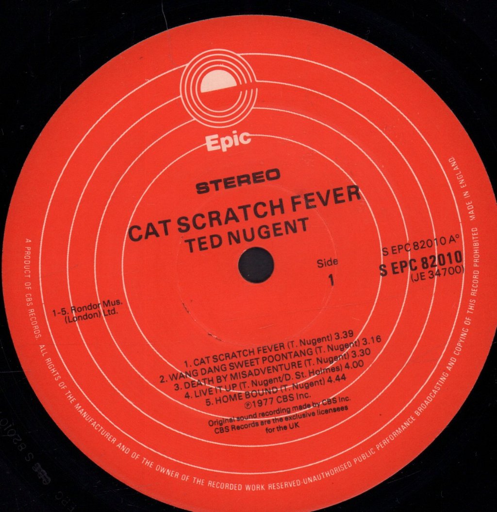 Ted Nugent - Cat Scratch Fever - Lp