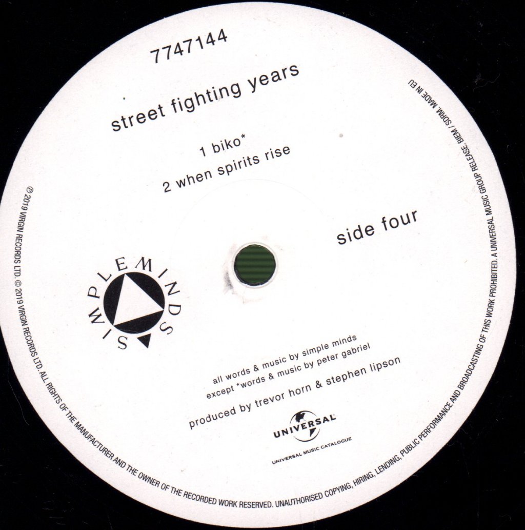 Simple Minds - Street Fighting Years - Double Lp