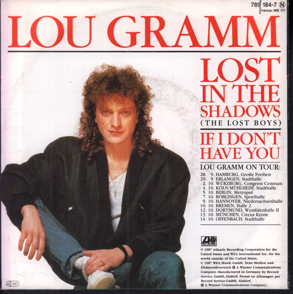 Lou Gramm (foreigner) - Lost In The Shadows - 7 Inch