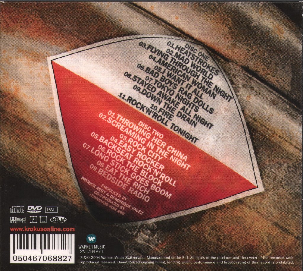 Krokus - Fire And Gasoline Live - Cd Set
