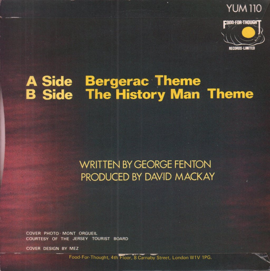George Fenton - Bergerac Theme - 7 Inch