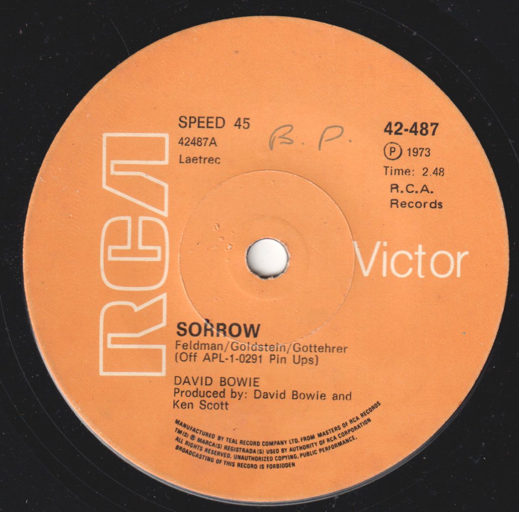 David Bowie - Sorrow - 7 Inch