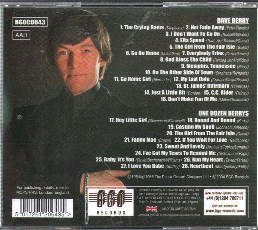 Dave Berry - Dave Berry / One Dozen Berrys - Cd