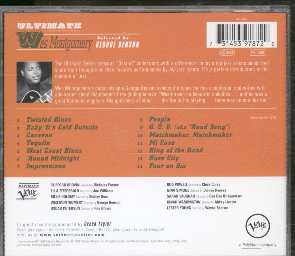 Wes Montgomery - Ultimate Wes Montgomery - Cd