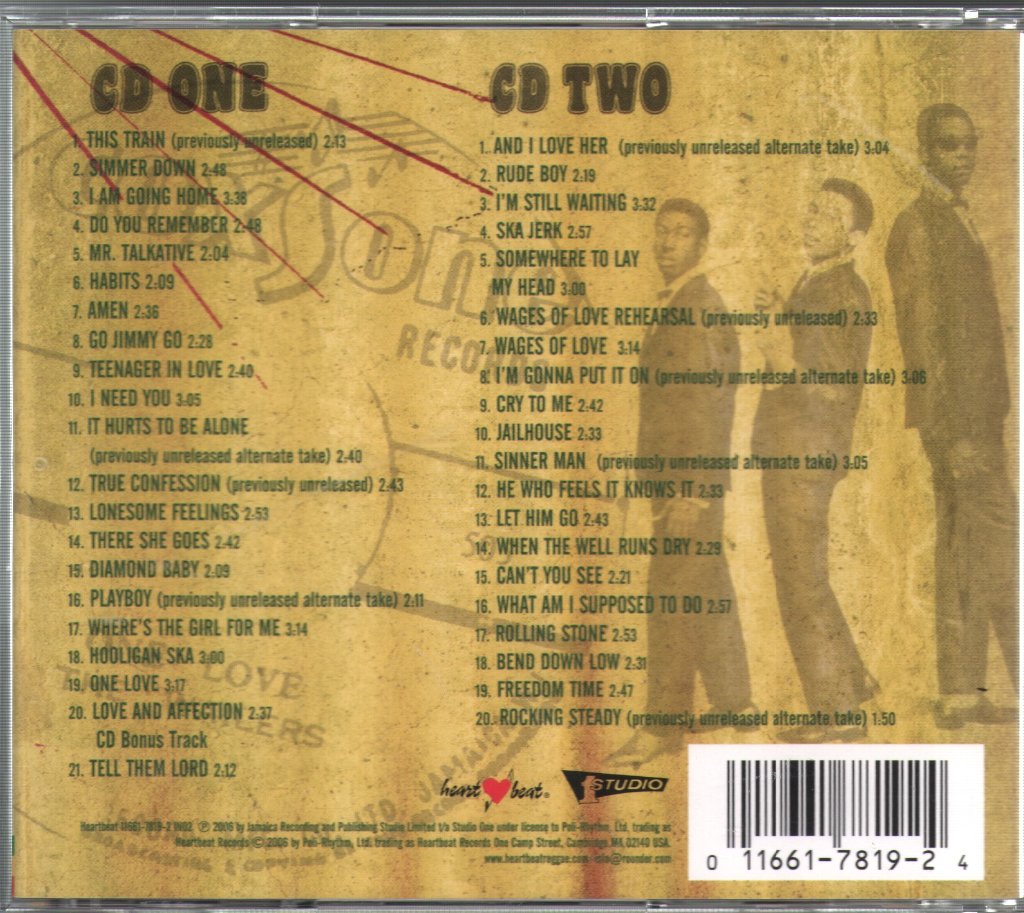 Bob Marley & The Wailers - One Love At Studio One 1964-1966 - Double Cd
