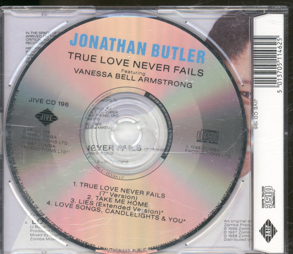 Jonathan Butler - True Love Never Fails - Cd