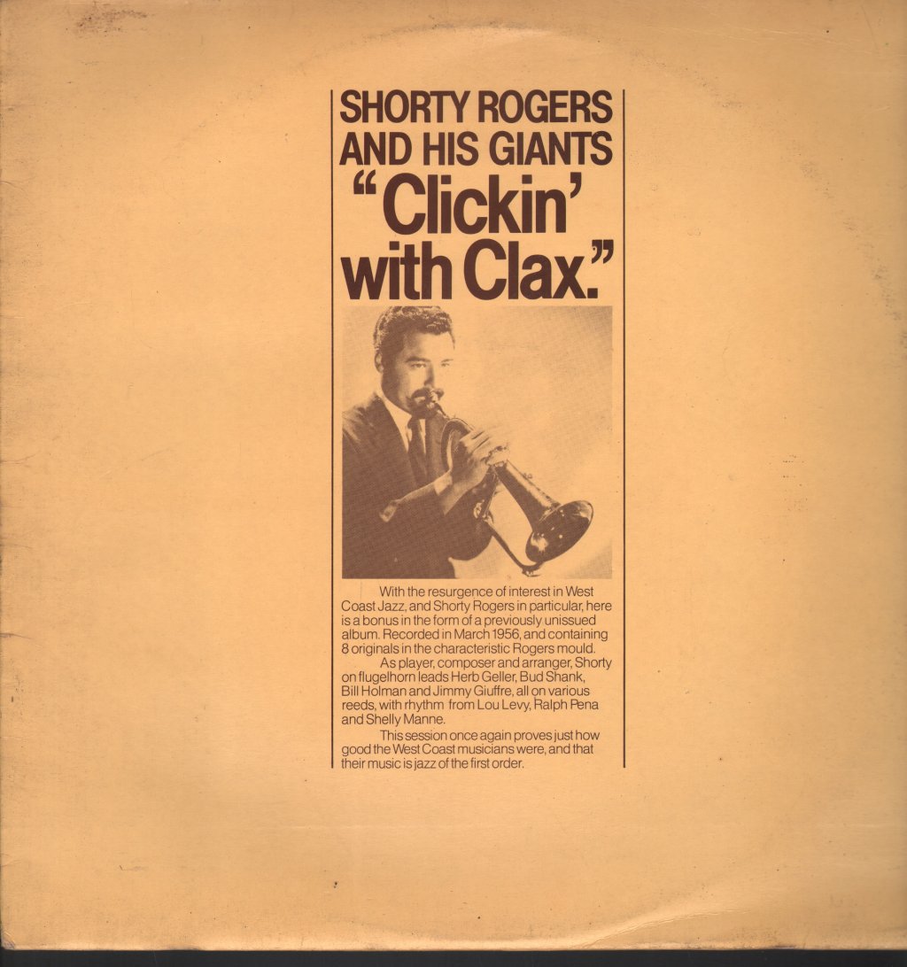 Shorty Rogers And His Giants - Clickin' With Clax - Lp