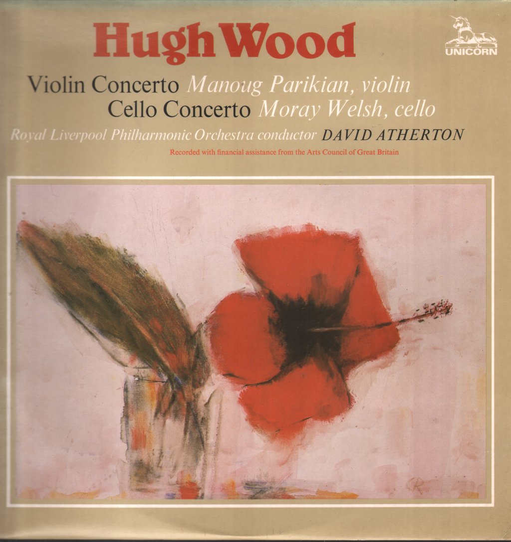 Manoug Parikian / Moray Welsh / Royal Liverpool Philharmonic Orchestra - Hugh Wood - Violin Concerto / Cello Concerto - Lp