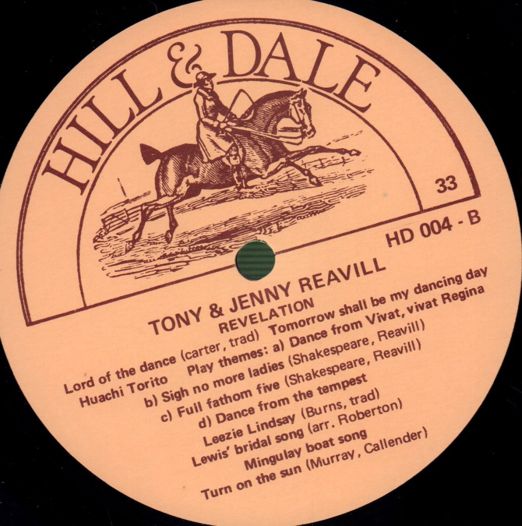Tony And Jenny Reavill - Revelation - Lp