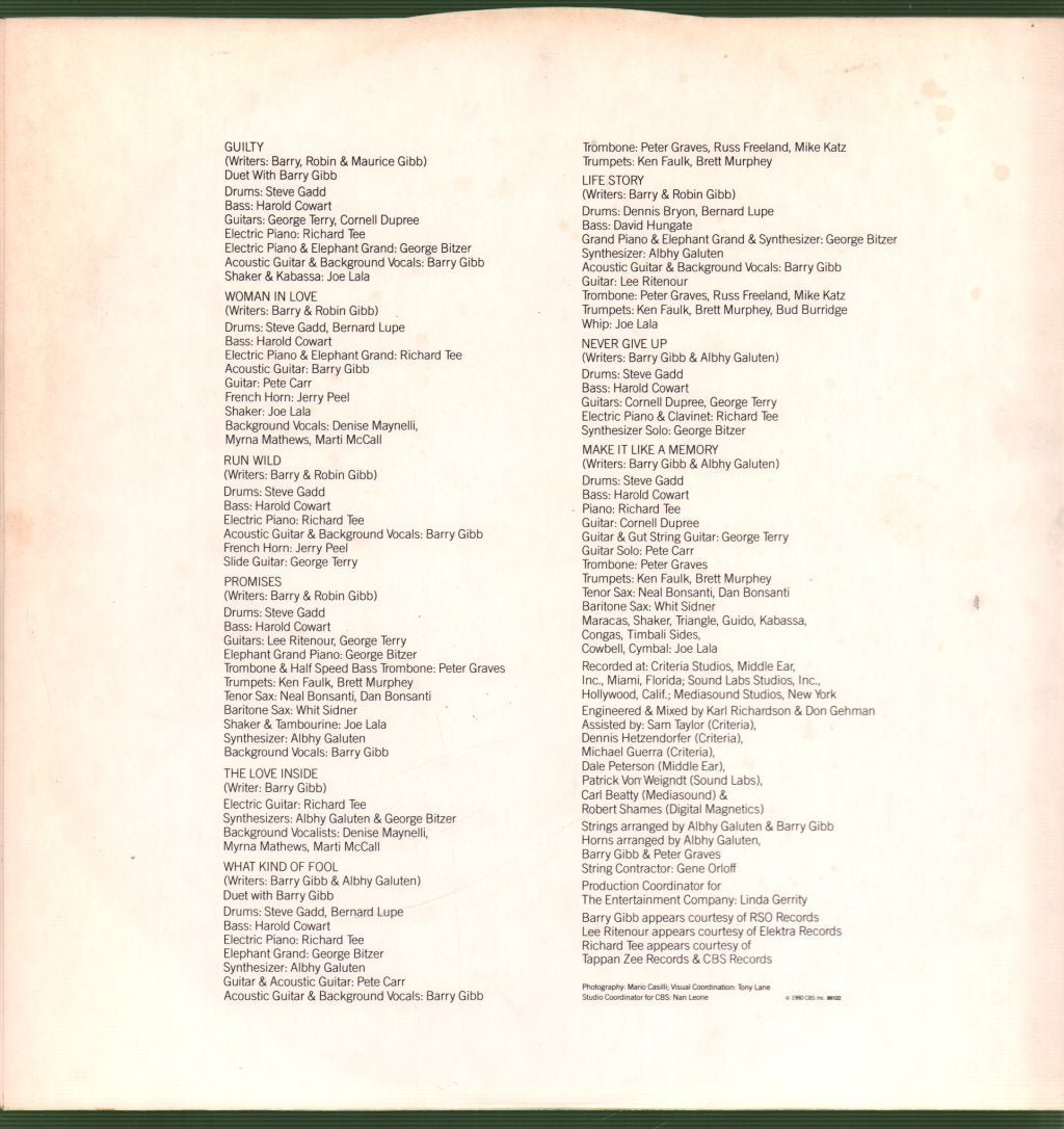 Barbra Streisand - Guilty - Lp