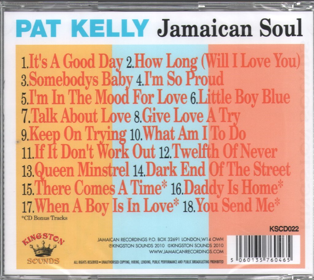 Pat Kelly - Jamaican Soul - Cd