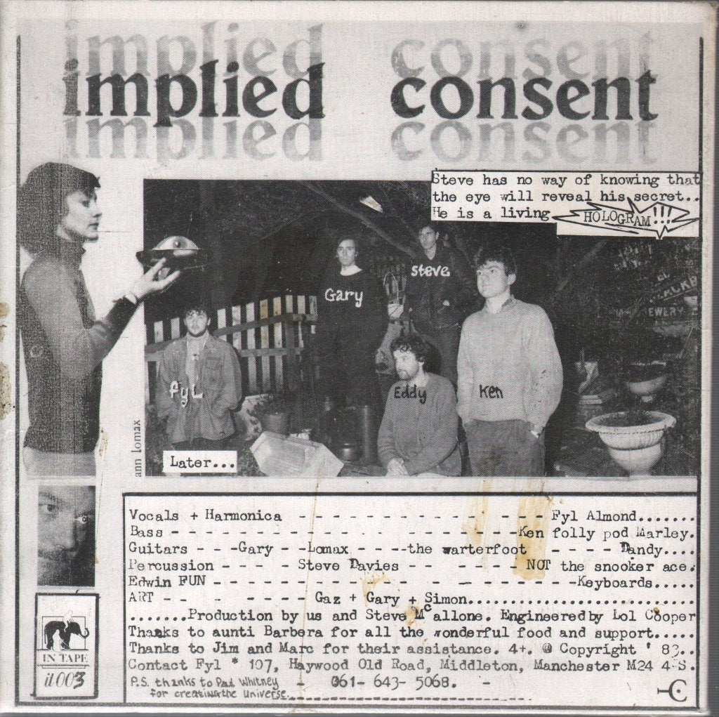 Implied Consent - Nobody In Particular - 7 Inch