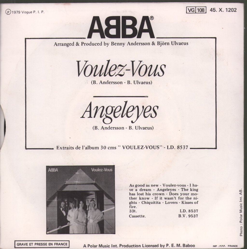 ABBA - Voulez Vous - 7 Inch