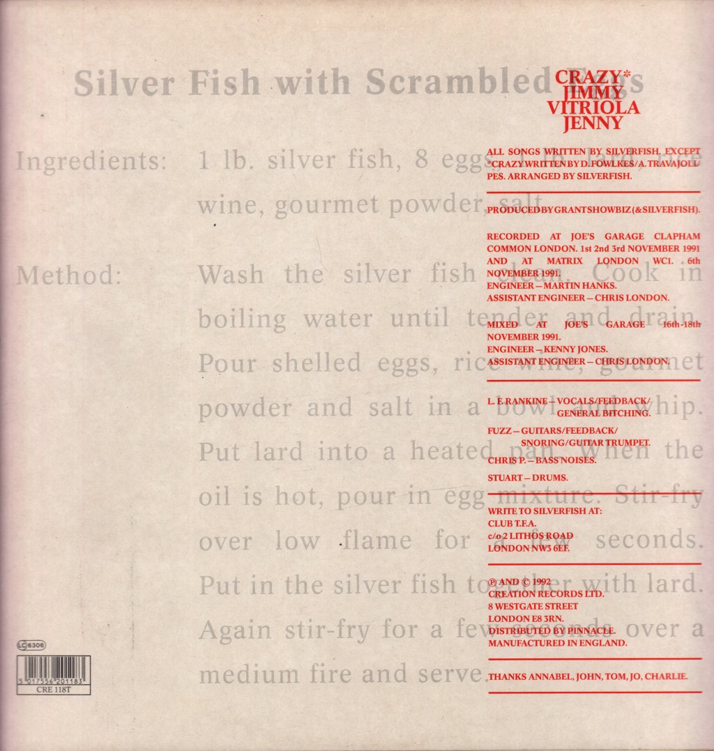 Silverfish - With Scrambled Eggs - 12 Inch