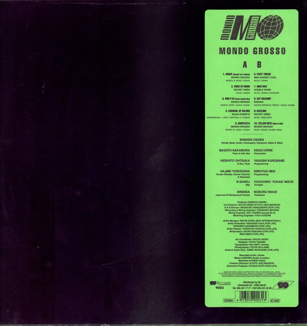 Mondo Grosso - Mondo Grosso - Lp