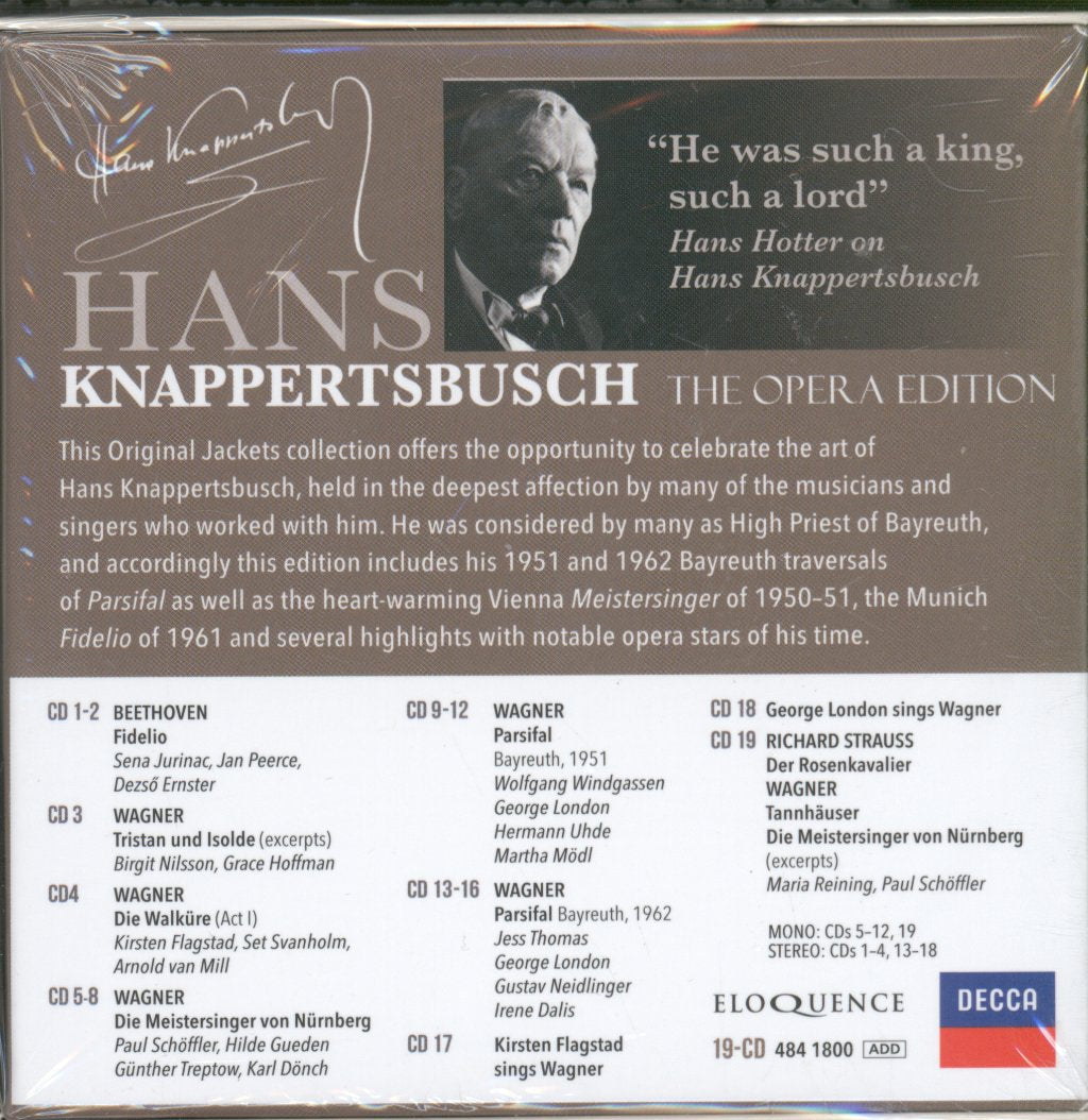 Hans Knappertsbusch - Hans Knappertsbusch -  Opera Edition - Cd Set
