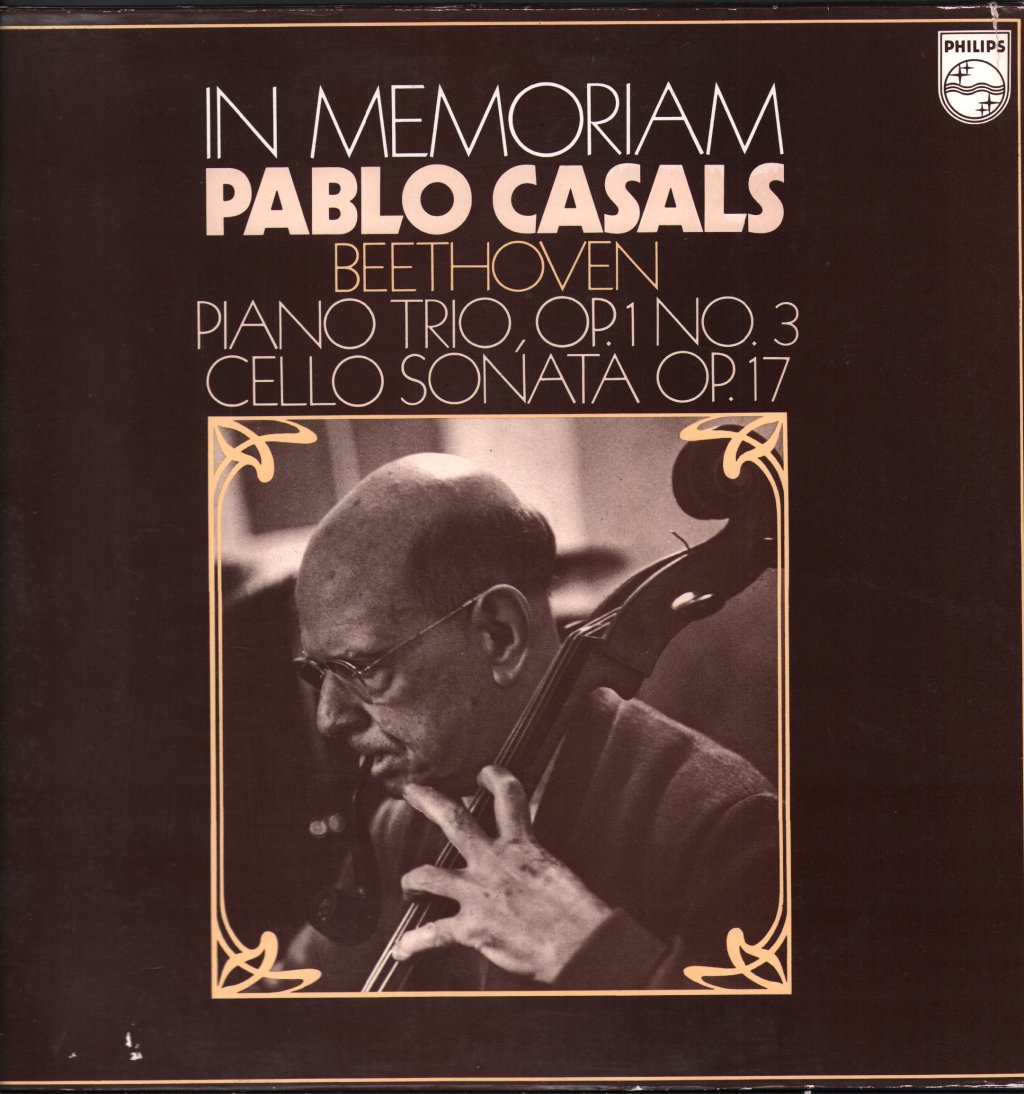 Pablo Casals - In Memoriam - Beethoven Piano Trio Op.1 No.3 - Lp