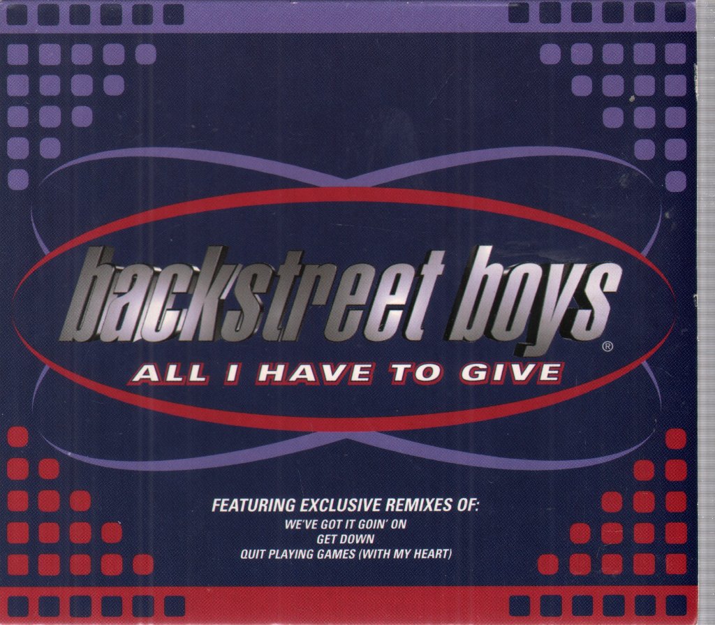 Backstreet Boys - All I Have To Give - Cd