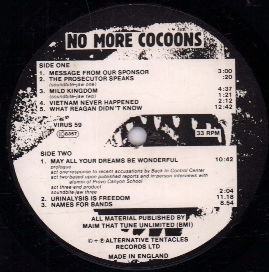 Jello Biafra - No More Cocoons - Double Lp