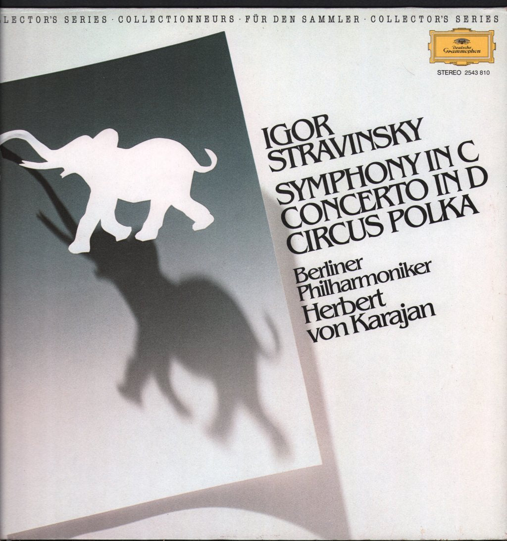 Herbert Von Karajan / Berliner Philharmoniker - Igor Stravinsky - Symphony In C / Concerto In D / Circus Polka - Lp