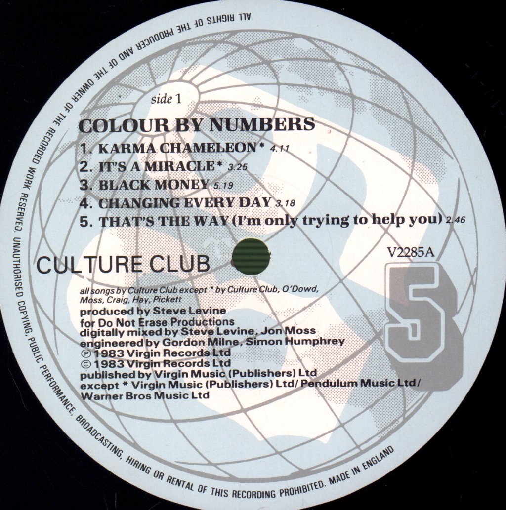 Culture Club - Colour By Numbers - Lp