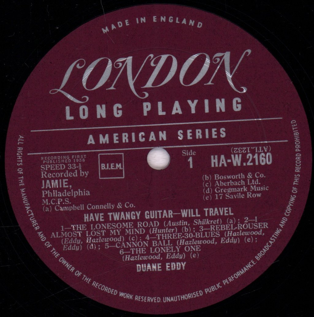 Duane Eddy - Have Twangy Guitar Will Travel - Lp