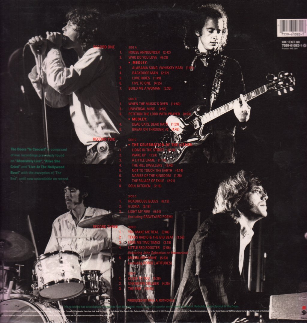 Doors - In Concert - Triple Lp