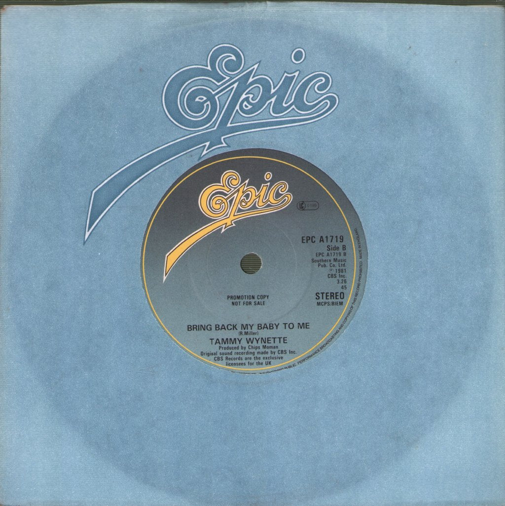 Tammy Wynette - Crying In The Rain - 7 Inch