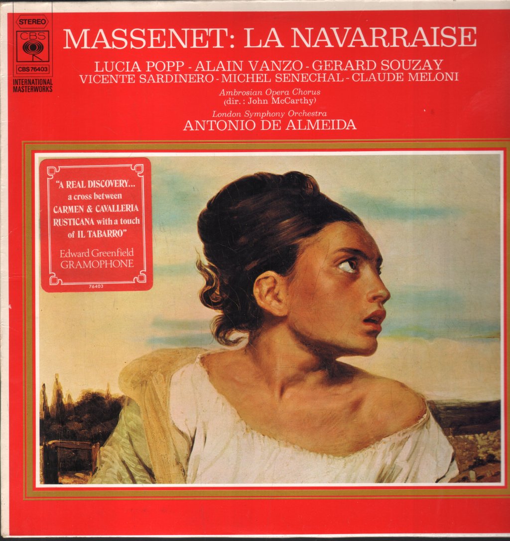 Antonio De Almeida - Massenet La Navarraise - Lp