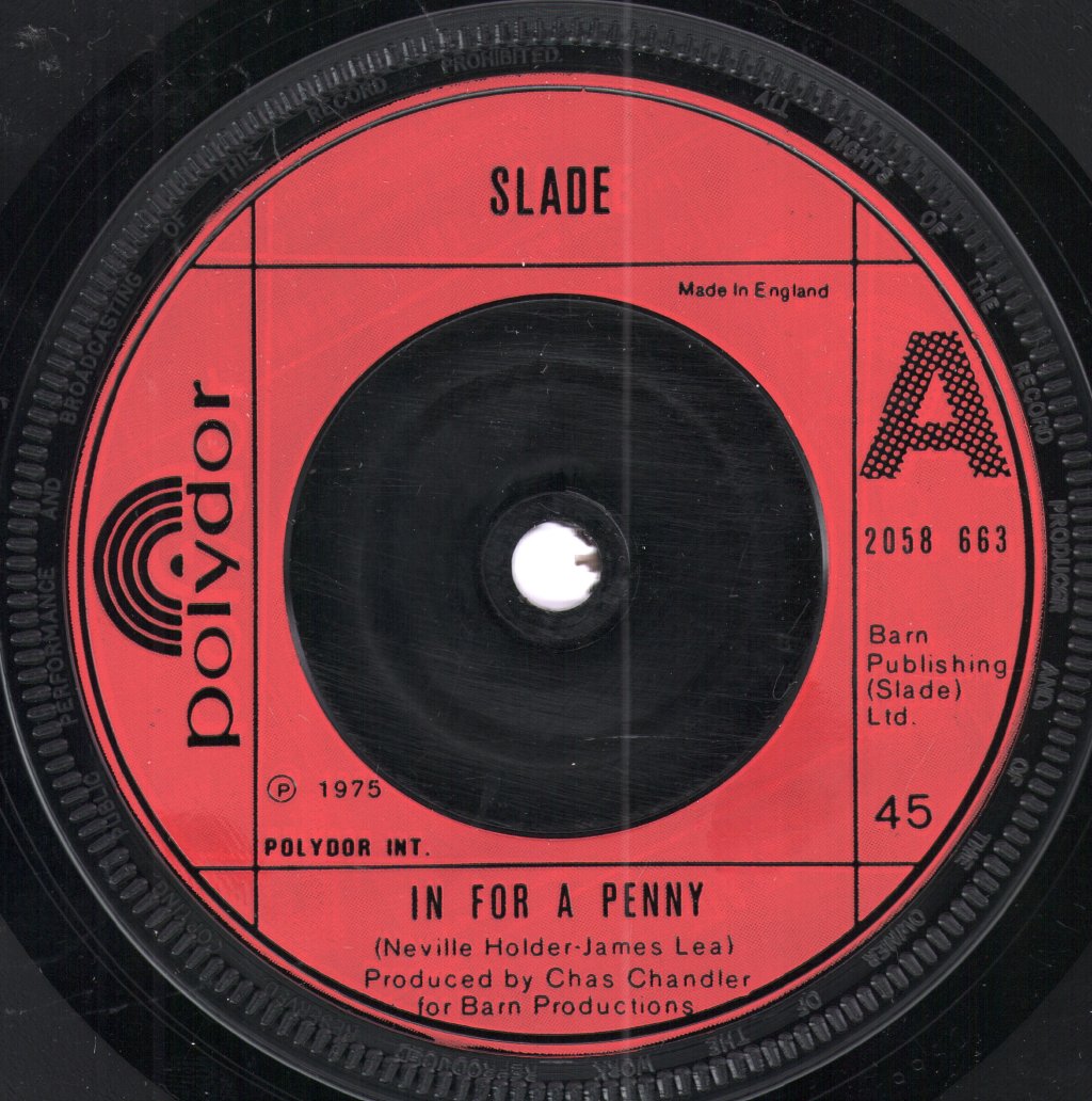 Slade - In For A Penny - 7 Inch