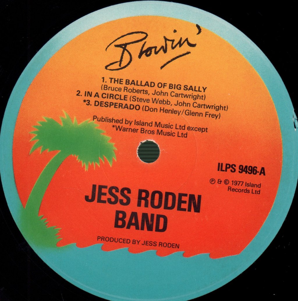 Jess Roden Band - Blowin' - Lp