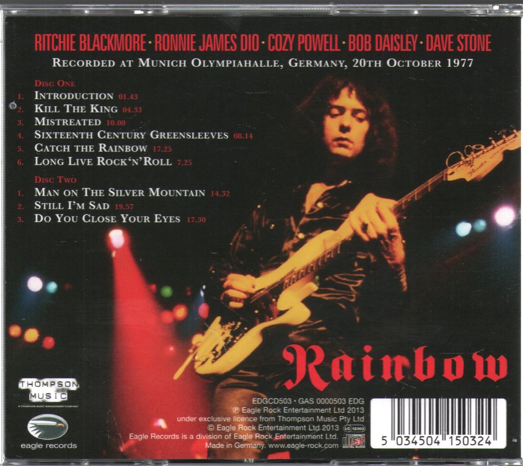 Rainbow - Live In Munich 1977 - Double Cd