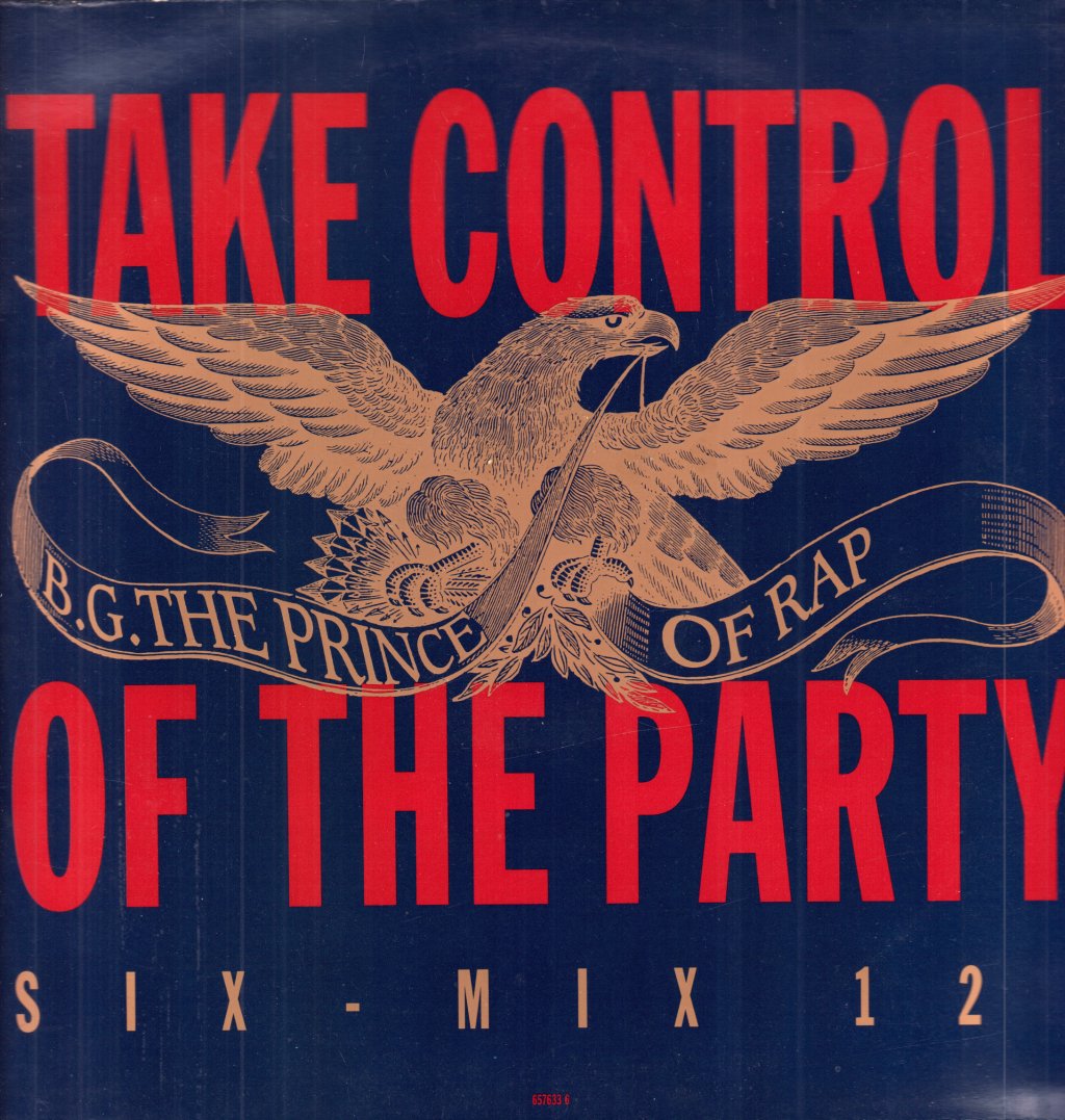 B G The Prince Of Rap - Take Control Of The Party - 12 Inch