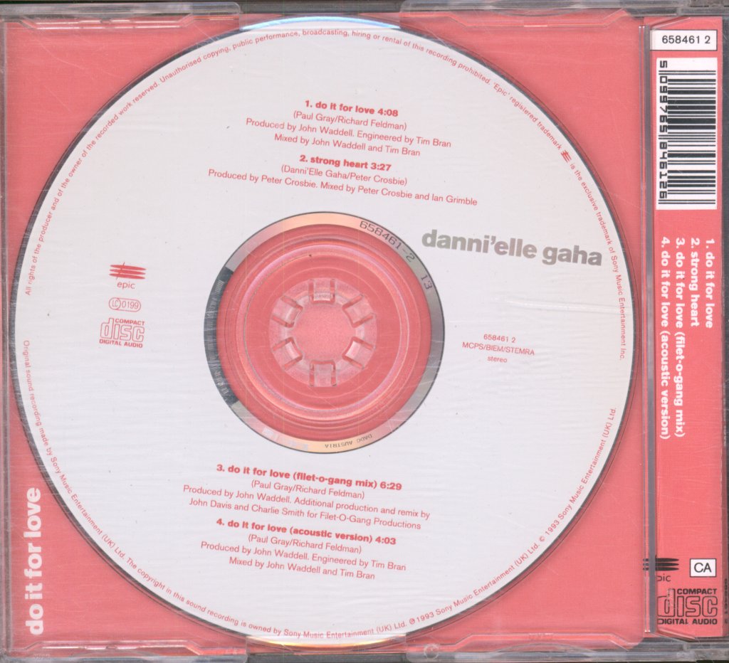 Danni'elle Gaha - Do It For Love - Cd