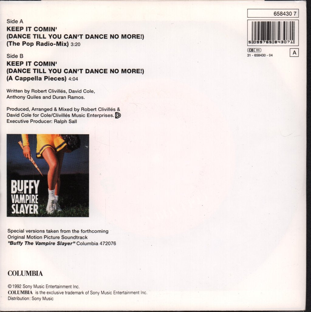 C & C Music Factory - Keep It Comin' - 7 Inch