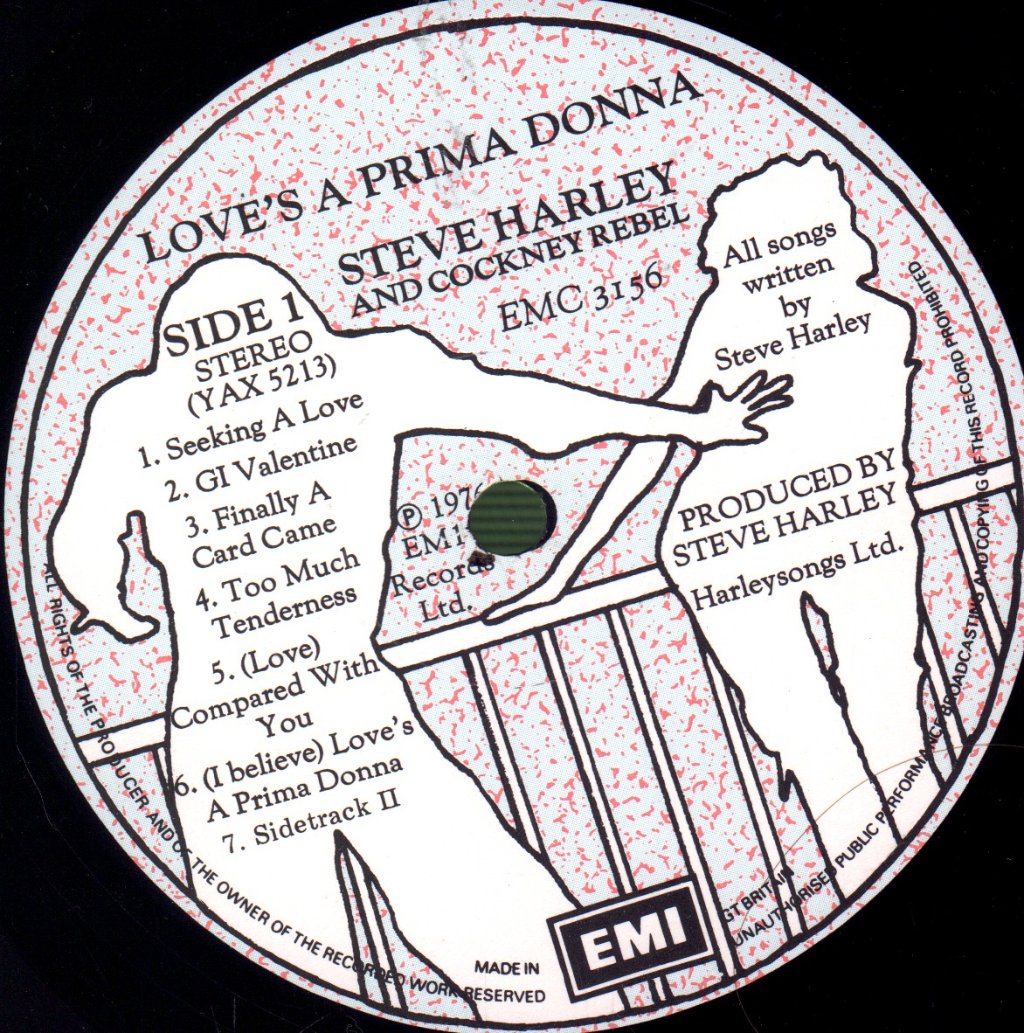 Steve Harley And Cockney Rebel - Love's A Prima Donna - Lp