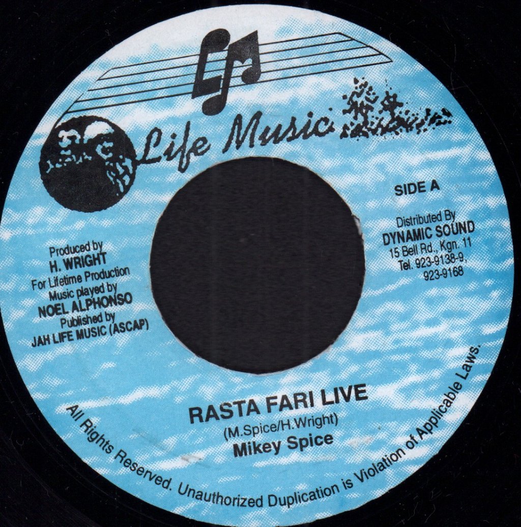 Mikey Spice - Rasta Fari Live - 7 Inch