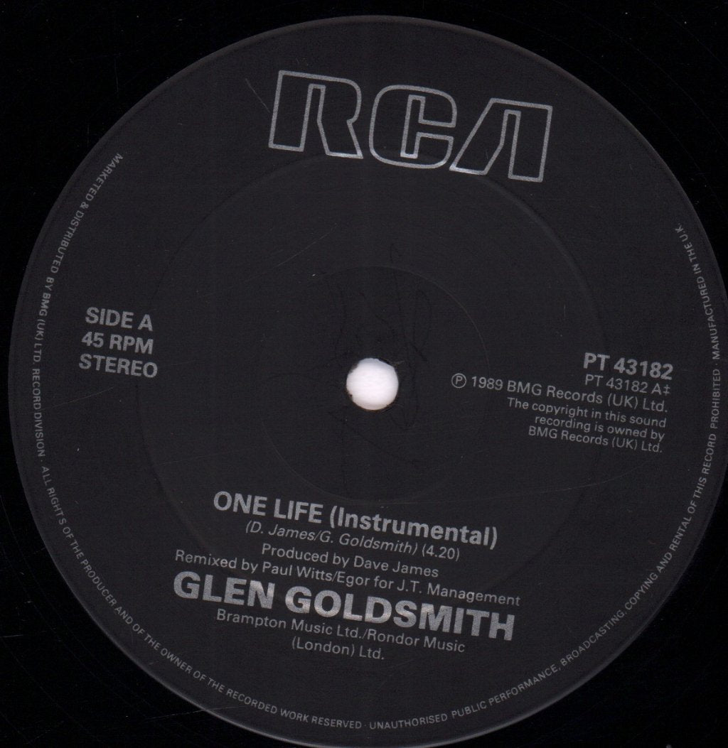 Glen Goldsmith - One Life - 12 Inch