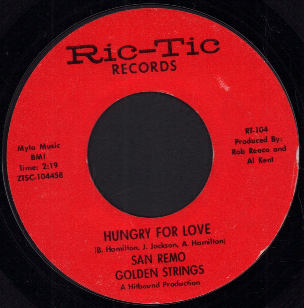 San Remo Golden Strings - Hungry For Love - 7 Inch