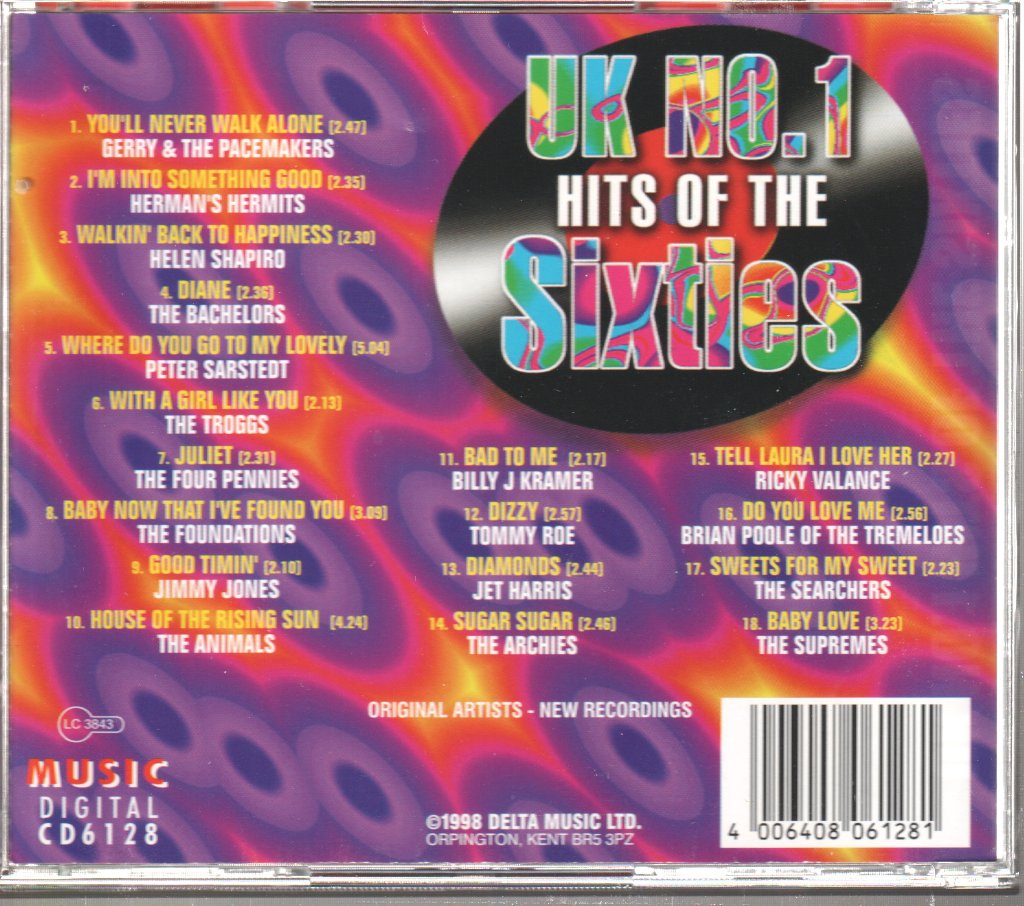 Various - UK No. 1 Hits Of The Sixties - Cd