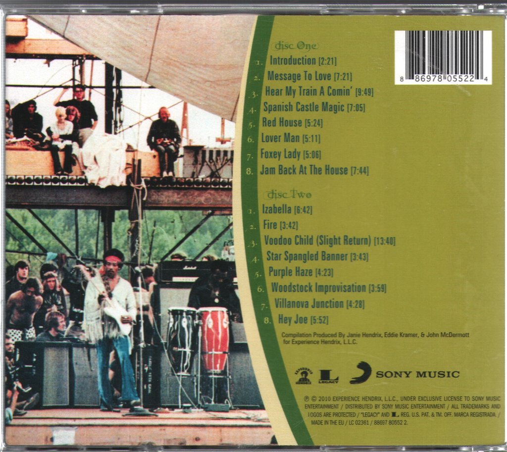 Jimi Hendrix - Live At Woodstock - Double Cd
