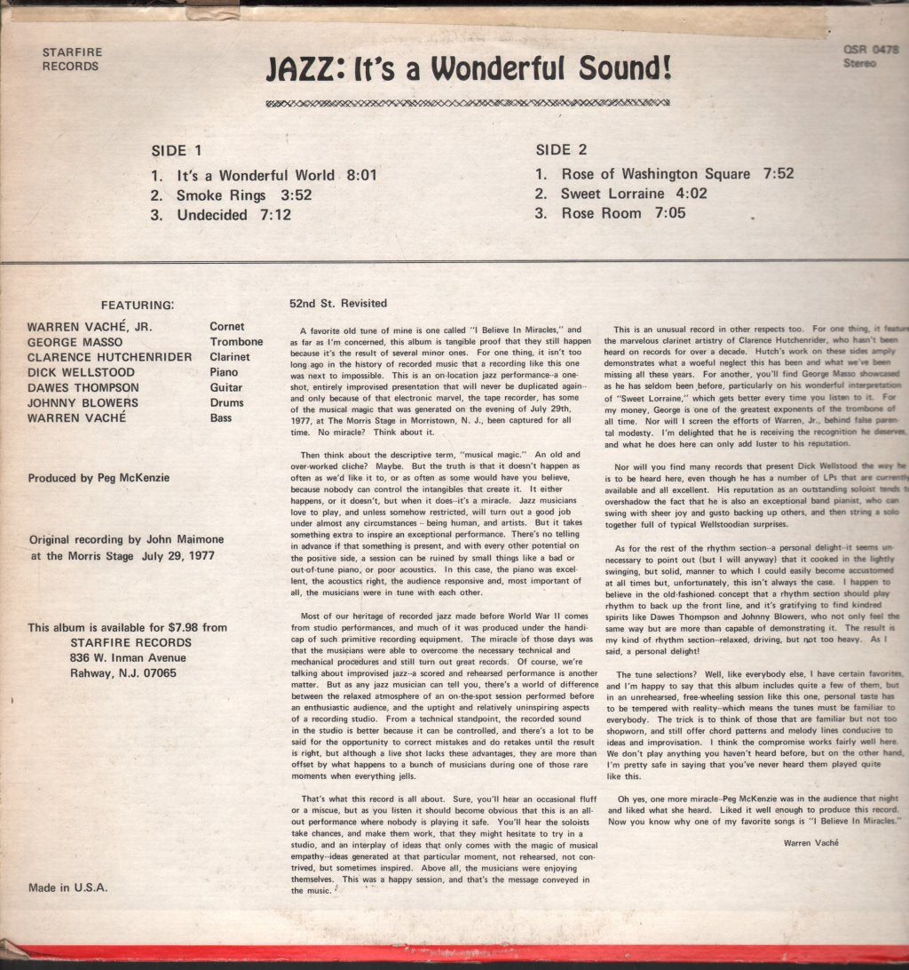 Various Artists - Jazz: It's A Wonderful Sound! - Lp