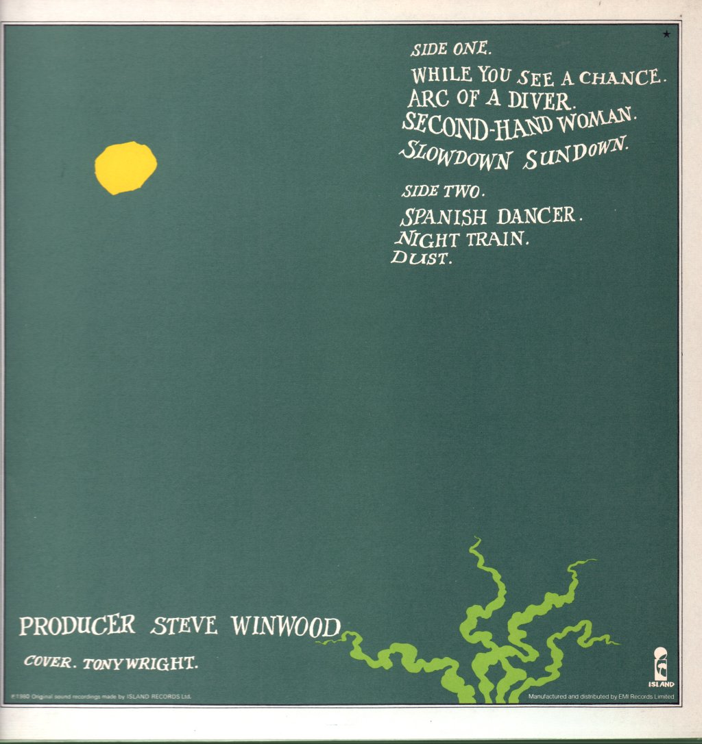 Steve Winwood - Arc Of A Diver - Lp