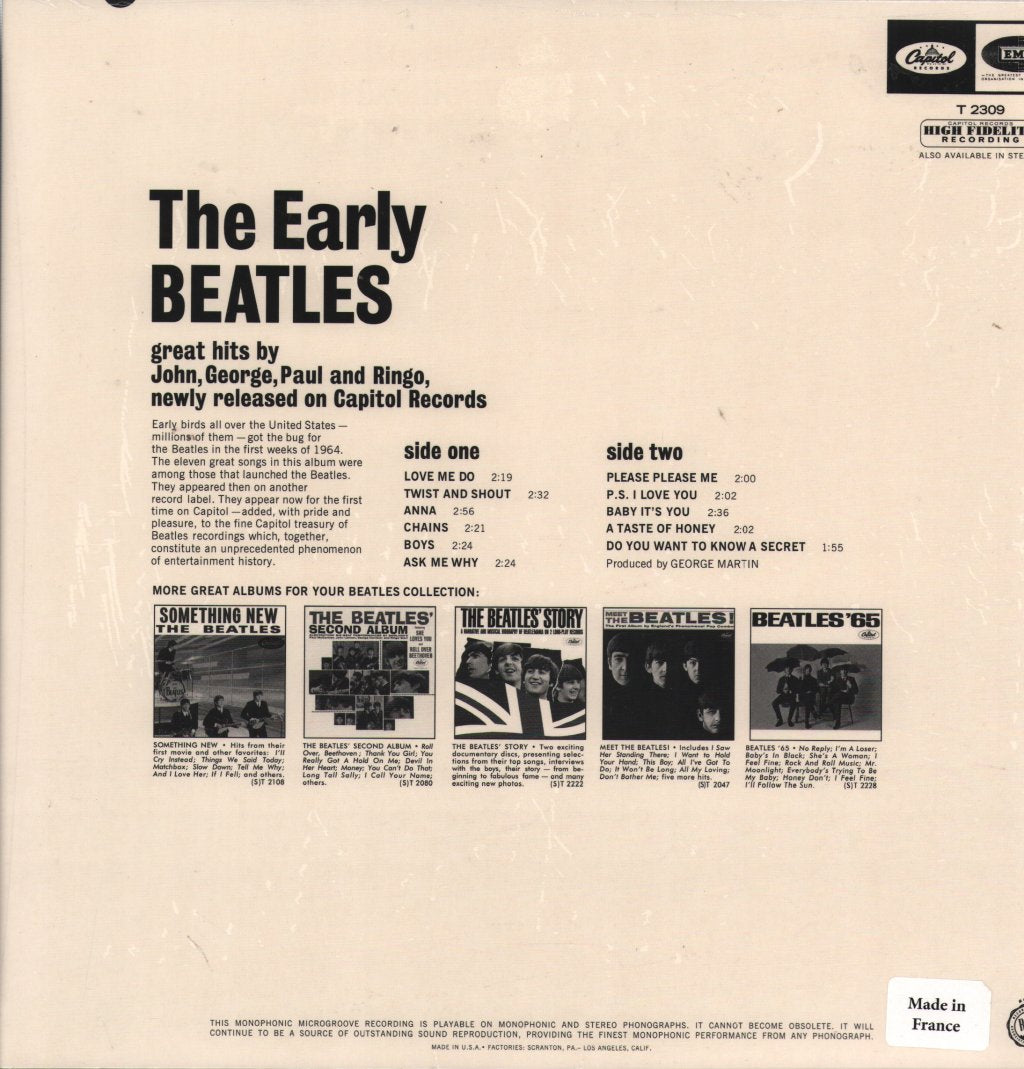 Beatles - Early Beatles - Lp