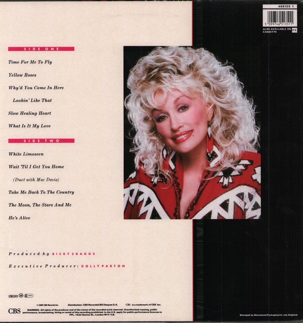 Dolly Parton - White Limozeen - Lp