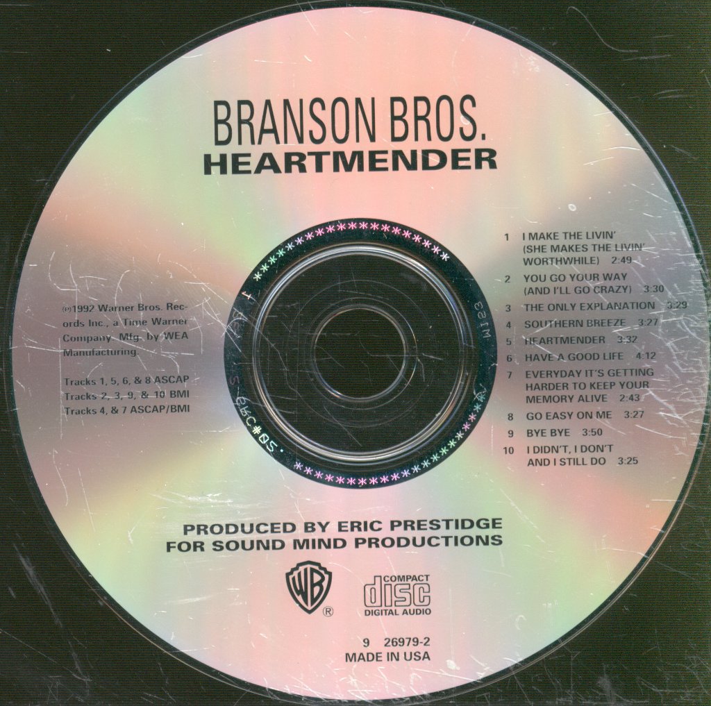 Branson Bros. - Heartmender - Cd