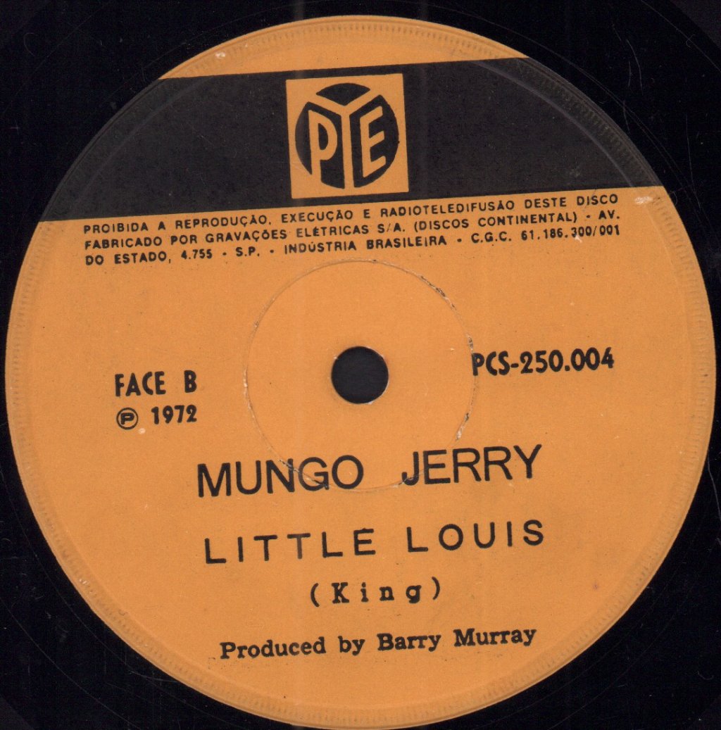 Mungo Jerry - Lady Rose - 7 Inch