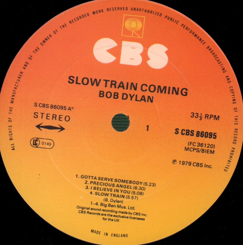 Bob Dylan - Slow Train Coming - Lp